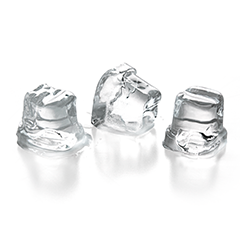 Los cubitos de hielo Gourmets son una opción de las máquinas de hacer hielo Crystal Tips